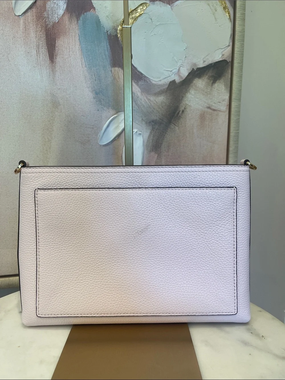 Tory Burch Blake Pebbled Leather Crossbody in Pink